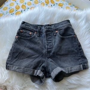 LEVI'S HIGH WAISTED BUTTON FLY
SHORTS